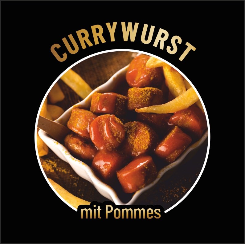 Currywurst mit Pommes